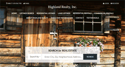 Desktop Screenshot of highlandrealtyinc.com